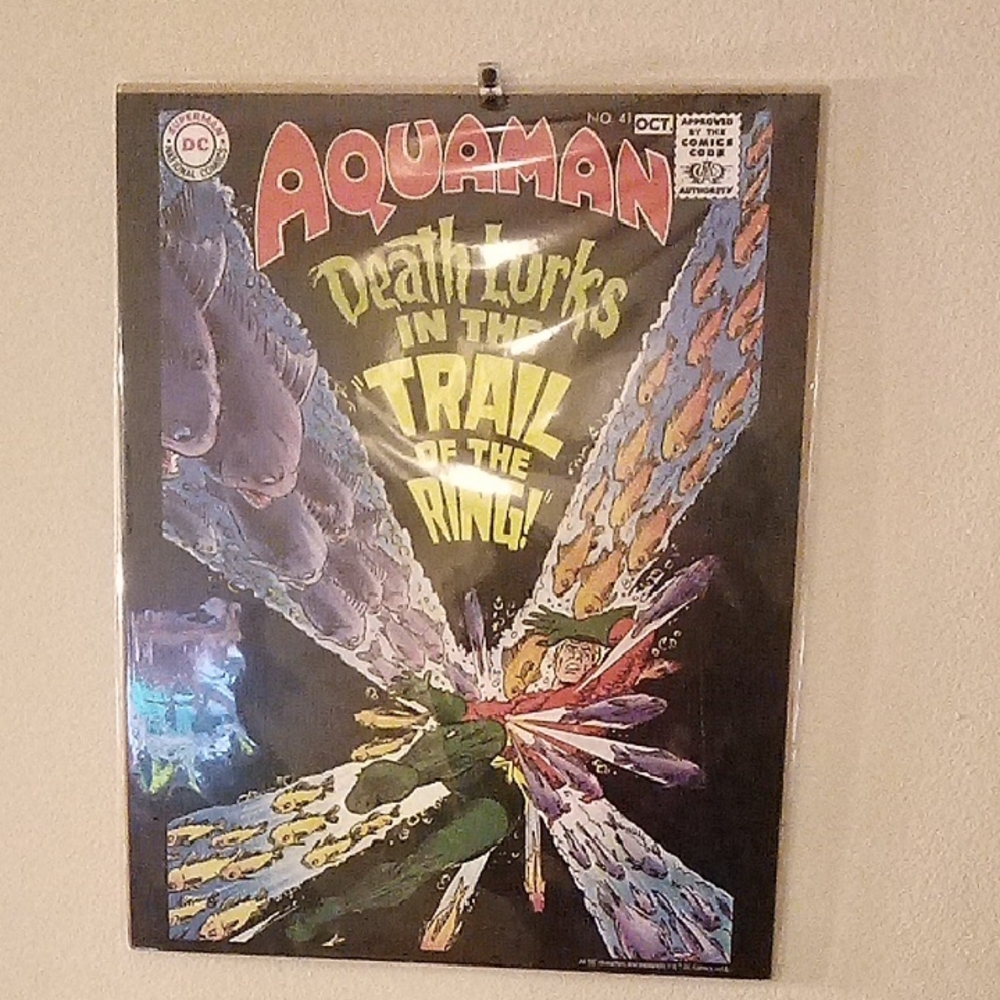 Aquaman Comic Art Print - Multicolor